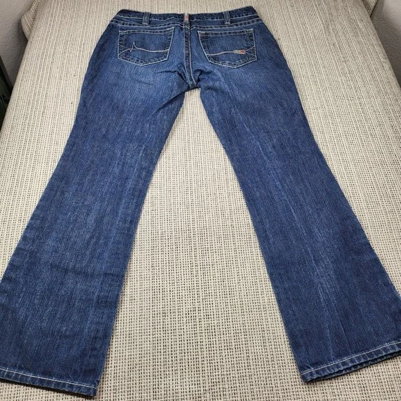 Ariat FR Work Mid Rise Bootcut Jeans Womens 29S Blue Medium Wash Denim - Picture 8 of 11